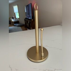 Satin Gold Paper Towel Holder